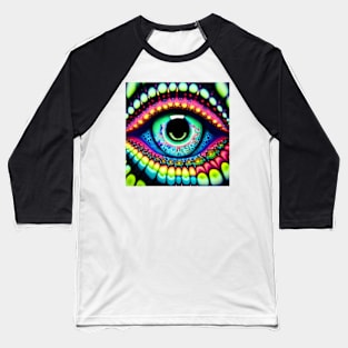 Eye Psychedelic Trippy Baseball T-Shirt